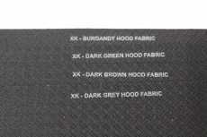 29,5x19,5 cm STOFF für Jaguar XK Dach BURGANDY DARK GREEN BROWN GREY für Verdeck Reparatur Cloth Hood Repair